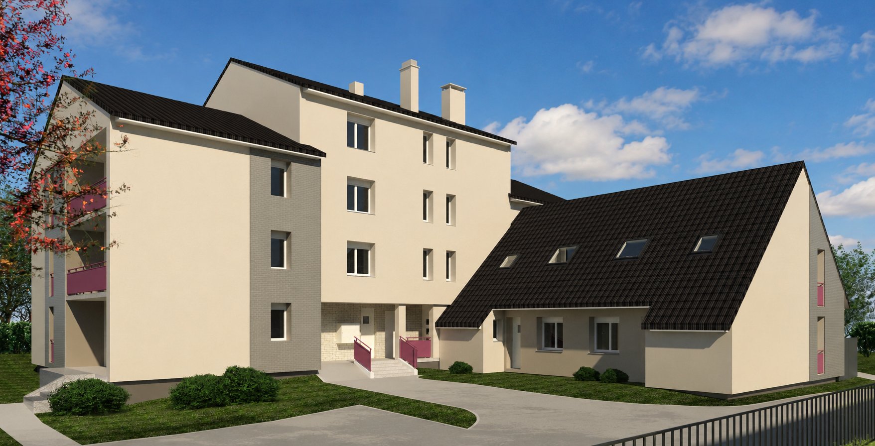 Lèves - 16 logements - après travaux